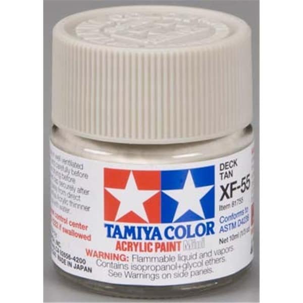 Tamiya Paint XF-55 Acrylic Mini Deck Tan TAM81755 - main